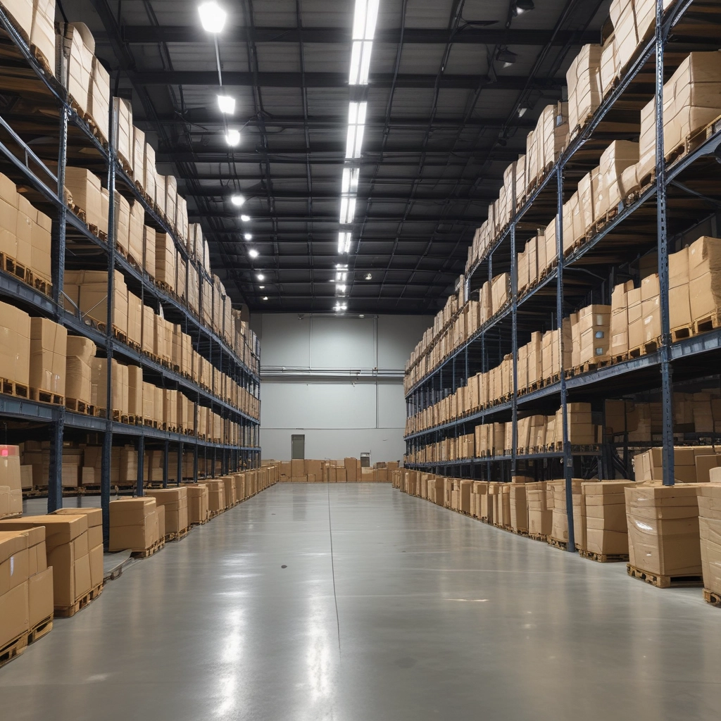A delivery truck unloading secure drinking water bottles at a remote Haitian site.